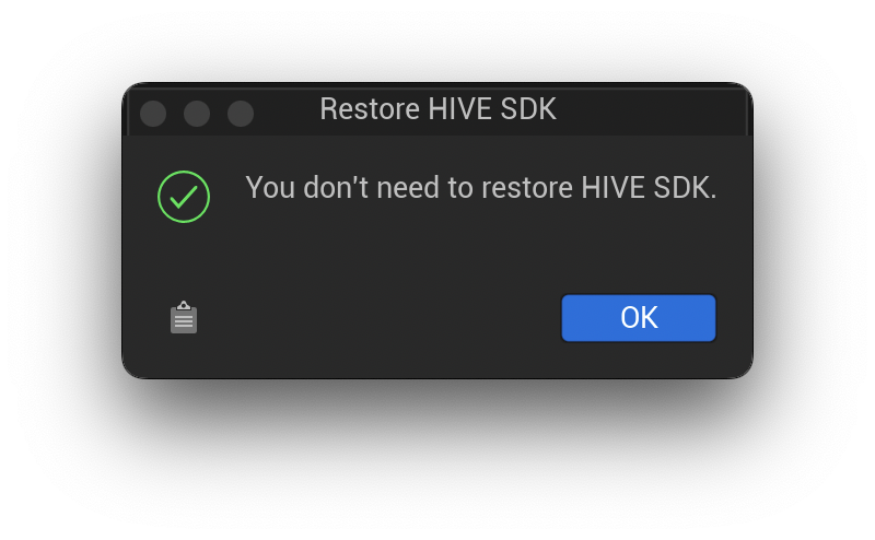 When there are no modified files