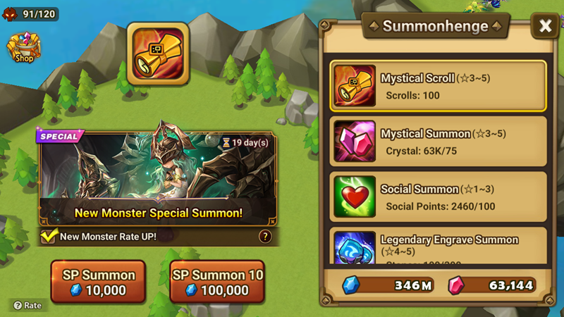 SP Summon event banner