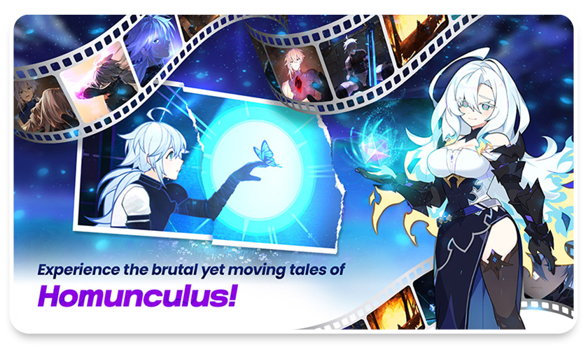 Experience the brutal yet moving tales of Homunculus!